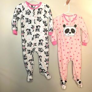 2 Pair of Adorable Panda PJs-18 mo